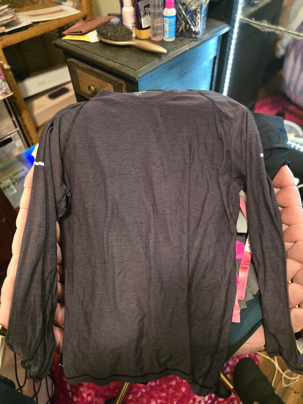 Old Navy Long Sleeve Tee - Dark Charcoal Gray